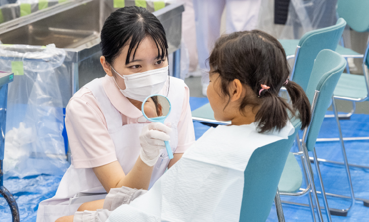 歯の健康展の様子